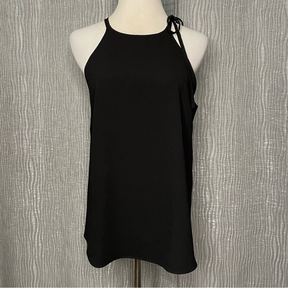 Zara shoulder tie petal back halter top